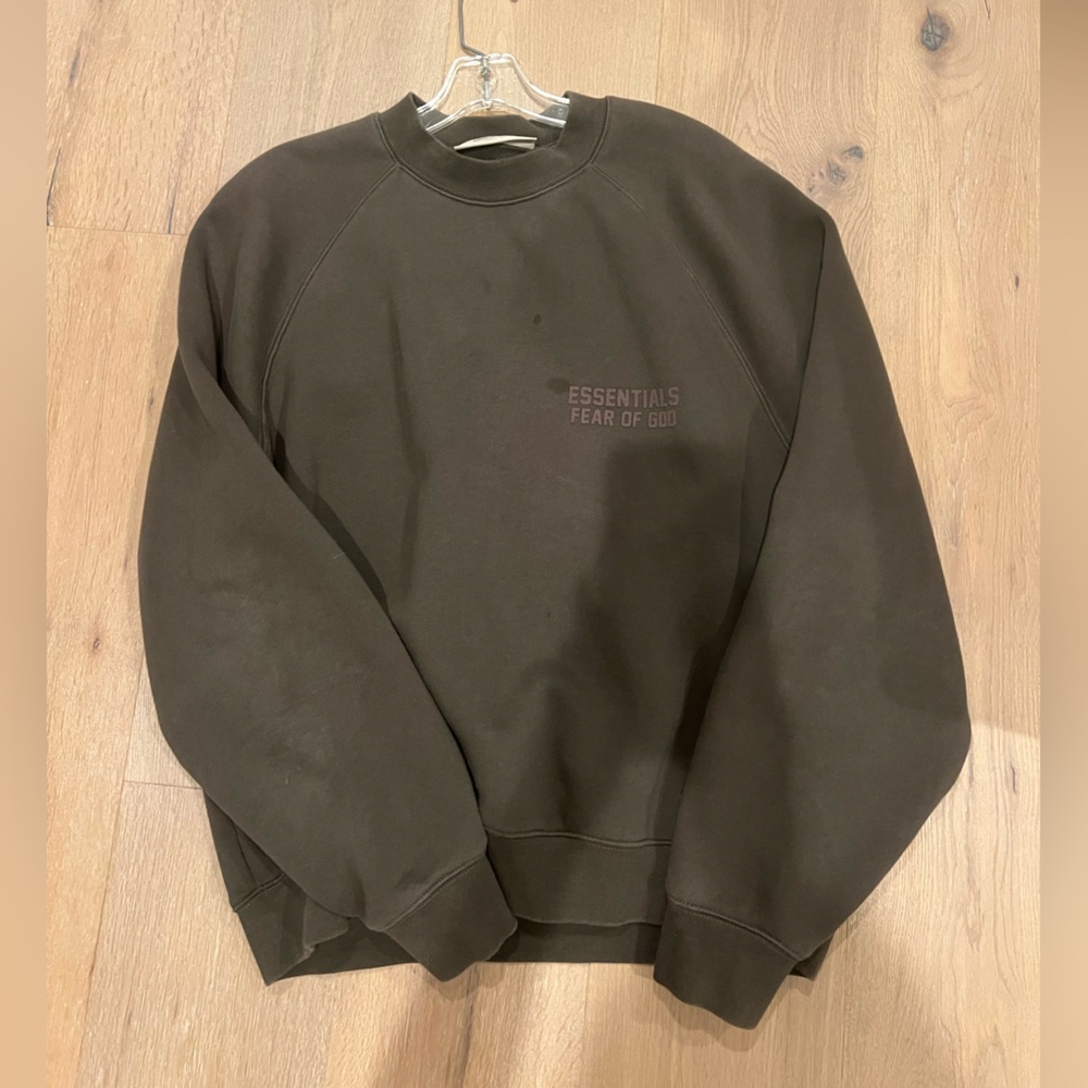 Fear of God Essentials Olive Sweatshirt